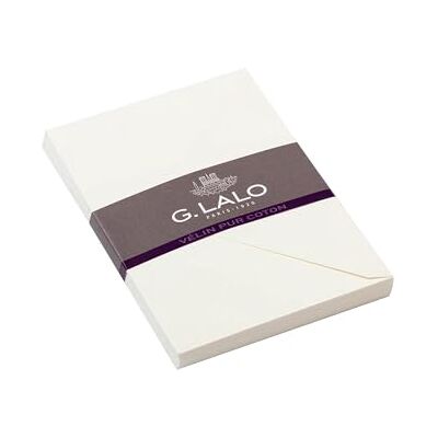 G-LALO G.Lalo 21000 L kuvert Vélin de France (gummerat, 50% hadern, C6, 11,4 x 16,2 cm, 20 kuvert, 125 g) kräm G-LALO G.Lalo 21000 L kuvert Vélin de France (gummerat, 50% hadern, C6, 11,4 x 16,2 cm, 20 kuvert, 125 g) kräm