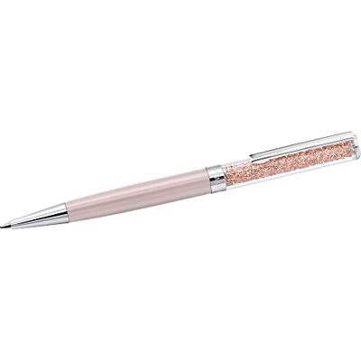 Swarovski kristallin kulspetspenna, svart bläck i roséguldfärgat hölje, kristalldesign, från Crystalline Collection Swarovski kristallin kulspetspenna, svart bläck i roséguldfärgat hölje, kristalldesign, från Crystalline Collection