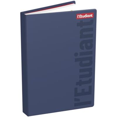 L'ÉTUDIANT L'ETUDIANT Skoldagbok augusti 2023 augusti 2024 dagbok format 12 x 17 cm stickad filt färg blå L'ÉTUDIANT L'ETUDIANT Skoldagbok augusti 2023 augusti 2024 dagbok format 12 x 17 cm stickad filt färg blå