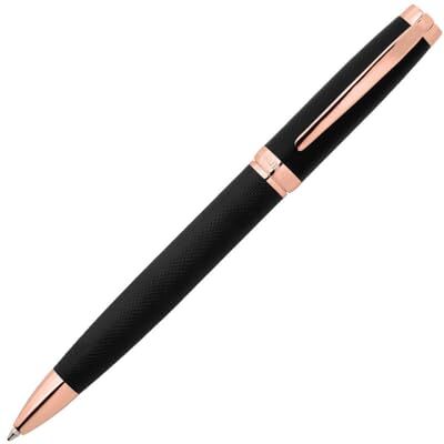 Cerruti 1881 Cerruti Kulspetspenna 1881 Myth av mässing i färgen svart-roséguld, skriftfärg svart, längd: 14,4 cm, NSY1454E Cerruti 1881 Cerruti Kulspetspenna 1881 Myth av mässing i färgen svart-roséguld, skriftfärg svart, längd: 14,4 cm, NSY1454E