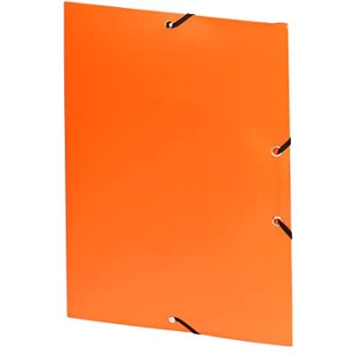 Viquel skjorta med 3 flikar av polypropen elastisk stängning A4 orange Viquel skjorta med 3 flikar av polypropen elastisk stängning A4 orange