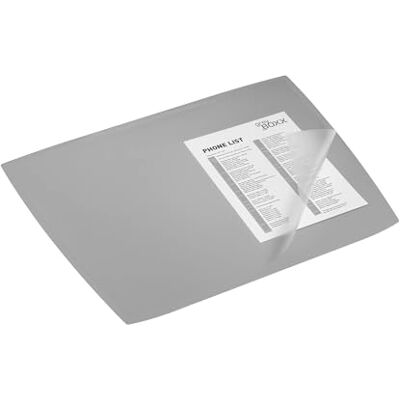 Durable Skrivbordsunderlägg ARTWORK 590 x 470 mm, skrivbordsunderlägg med transparent lock PP, grå, 722110 Durable Skrivbordsunderlägg ARTWORK 590 x 470 mm, skrivbordsunderlägg med transparent lock PP, grå, 722110