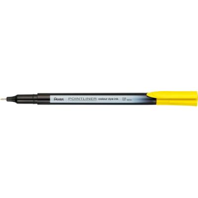 Pentel Pointliner colour S40 fineliner – dye ink, 0,4 mm, gul (12 stycken) Pentel Pointliner colour S40 fineliner – dye ink, 0,4 mm, gul (12 stycken)