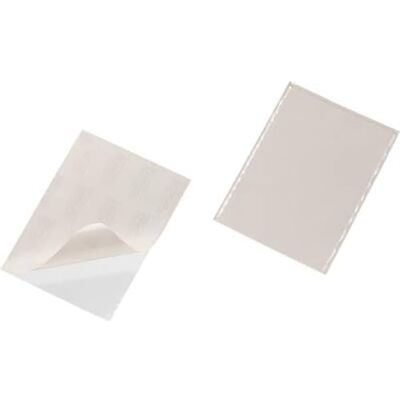 Durable Pocketfix Självhäftande Ficka, A5, 25 stycken, transparent, 829419 Plastficka för A5 och A4 dokument, öppning upptill, för mappar, pärmar och anslagstavlor, i polypropen, Made in Germany Durable Pocketfix Självhäftande Ficka, A5, 25 stycken, transparent, 829419 Plastficka för A5 och A4 dokument, öppning upptill, för mappar, pärmar och anslagstavlor, i polypropen, Made in Germany