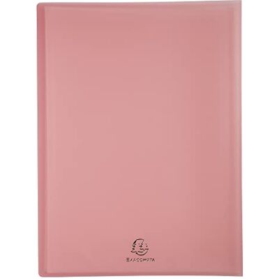 Exacompta Ref. 5829E 1 Kreacover Pastel-mapp halvstyvt PP-omslag 100 sidor 50 kristallklara fickor med hög transparens storlek 24 x 32 cm för A4 slumpmässiga färger Exacompta Ref. 5829E 1 Kreacover Pastel-mapp halvstyvt PP-omslag 100 sidor 50 kristallklara fickor med hög transparens storlek 24 x 32 cm för A4 slumpmässiga färger