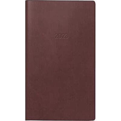 BRUNNEN Veckokalender modell 758 2023 bladstorlek 8,7 x 15,3 cm bordeaux BRUNNEN Veckokalender modell 758 2023 bladstorlek 8,7 x 15,3 cm bordeaux