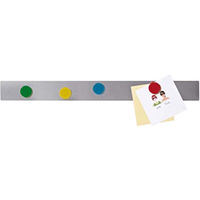 Franken ST1350 magnetlister (självhäftande plastbelagd) 100 cm Rostfritt stål Franken ST1350 magnetlister (självhäftande plastbelagd) 100 cm Rostfritt stål