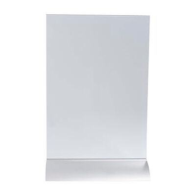 Exacompta Ref. 85658D kartong med 5 vertikala aluminiumstativ lutande visuella hållare Mått 21 x 30 x 8,5 cm menyhållare, vinkort, affischer, A5-dokument i PMMA Alu/kristall Exacompta Ref. 85658D kartong med 5 vertikala aluminiumstativ lutande visuella hållare Mått 21 x 30 x 8,5 cm menyhållare, vinkort, affischer, A5-dokument i PMMA Alu/kristall