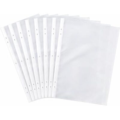 1ABOVE 60 mikron 100-pack A4 glasgenomskinliga plastplånböcker stansade Poly Pocket pappersdokumentfiler (1) 1ABOVE 60 mikron 100-pack A4 glasgenomskinliga plastplånböcker stansade Poly Pocket pappersdokumentfiler (1)
