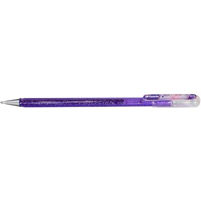 Pentel Hybrid Dual Metallic K110 Inline-skridskor med metalliskt gelbläck, ljus lila + röd och blå metallic, 12-pack Pentel Hybrid Dual Metallic K110 Inline-skridskor med metalliskt gelbläck, ljus lila + röd och blå metallic, 12-pack