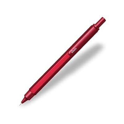 Rhodia 9394C – stiftpenna scRipt, lämplig för standard 0,5 mm, av borstad aluminium, röd, 1 st Rhodia 9394C – stiftpenna scRipt, lämplig för standard 0,5 mm, av borstad aluminium, röd, 1 st