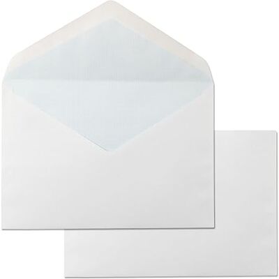m-office Papperskuvert, Vit på papper, Standard Kommersiell kuvert 120 x 176 mm, Vit papperspåse med gummiförslutning för inbjudningar, frakt eller förvaring · (1000 st, 120x176mm) m-office Papperskuvert, Vit på papper, Standard Kommersiell kuvert 120 x 176 mm, Vit papperspåse med gummiförslutning för inbjudningar, frakt eller förvaring · (1000 st, 120x176mm)