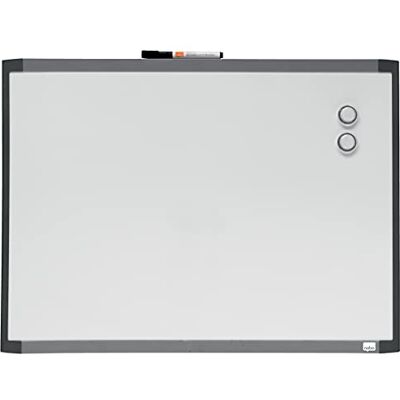 Nobo Liten magnetisk whiteboard, torr avtorkbar, lätt att rengöra, väggmontering, integrerad pennhållare, hem/kontor, 585 x 430 mm, tvåfärgad sorterad, 1903772 Nobo Liten magnetisk whiteboard, torr avtorkbar, lätt att rengöra, väggmontering, integrerad pennhållare, hem/kontor, 585 x 430 mm, tvåfärgad sorterad, 1903772