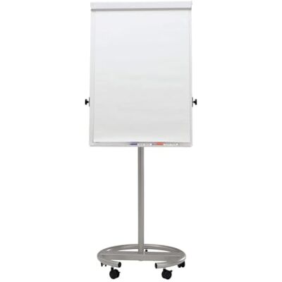 Maul Flipchart Office Mobil I Rollbar I Rundfot I Höjdjusterbar I Snabbväxling Blockhållare I 6375095, 1 St, Silver Maul Flipchart Office Mobil I Rollbar I Rundfot I Höjdjusterbar I Snabbväxling Blockhållare I 6375095, 1 St, Silver