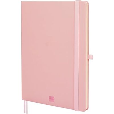Finocam – Nexo Notebook Hard Cover Plain Pink Large Notebook with Micro-Perforated Pages Pocket and Pen Holder 72 Pages, Ideal for Writing and Drawing Finocam – Nexo Notebook Hard Cover Plain Pink Large Notebook with Micro-Perforated Pages Pocket and Pen Holder 72 Pages, Ideal for Writing and Drawing