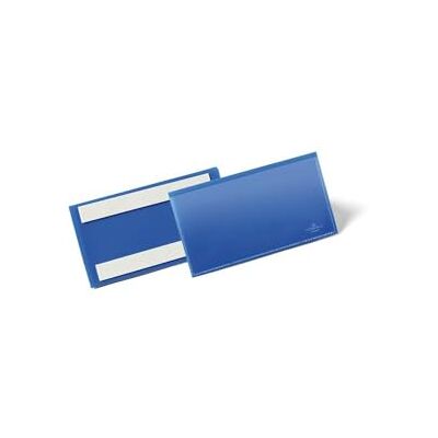 Durable 176207 Etiketthållare 150x67mm självhäftande, mörkblå, 50 stycken Durable 176207 Etiketthållare 150x67mm självhäftande, mörkblå, 50 stycken