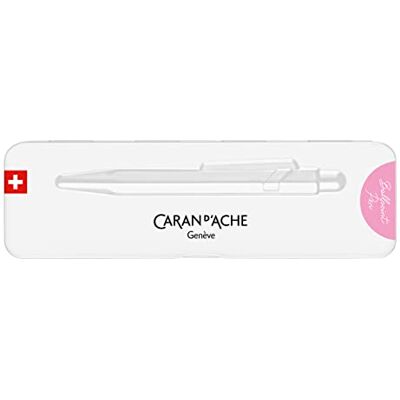Caran d'Ache kulspetspenna 849 Colormat-x i färgen rosa med fodral, 0849.591 Caran d'Ache kulspetspenna 849 Colormat-x i färgen rosa med fodral, 0849.591