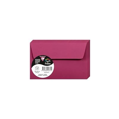 Clairefontaine 5761C – förpackning med 20 kuvert pollen självhäftande, 9 x 14 cm, 120 g, perfekt för dina inbjudningar och korrespondens, hallonröd, 1-pack Clairefontaine 5761C – förpackning med 20 kuvert pollen självhäftande, 9 x 14 cm, 120 g, perfekt för dina inbjudningar och korrespondens, hallonröd, 1-pack