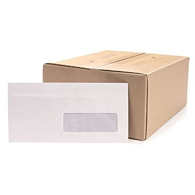 Oxford 100105310 box med 500 självhäftande kuvert format 110 x 220 mm till fönster 45 x 100 mm vit Oxford 100105310 box med 500 självhäftande kuvert format 110 x 220 mm till fönster 45 x 100 mm vit