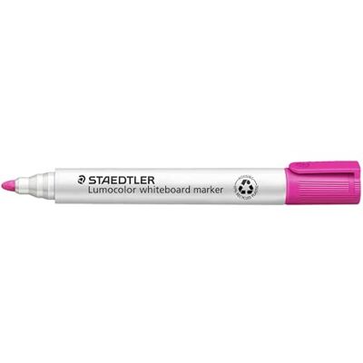 STAEDTLER whiteboard markör lumocolor, rosa, linjebredd 2,00 mm, snabbtorkande, låg lukt, lång livslängd, blockerad spets, 10 whiteboard markers i vikbar låda, 351-20 STAEDTLER whiteboard markör lumocolor, rosa, linjebredd 2,00 mm, snabbtorkande, låg lukt, lång livslängd, blockerad spets, 10 whiteboard markers i vikbar låda, 351-20