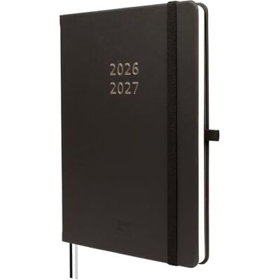Finocam Mínimal Weekly Planner 18-Month Weekly View Horizontal Layout · July 2026 to December 2027 Black · International Week-to-view diary Finocam Mínimal Weekly Planner 18-Month Weekly View Horizontal Layout · July 2026 to December 2027 Black · International Week-to-view diary