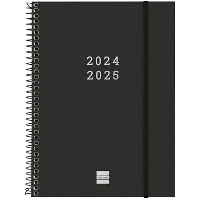 Finocam Spiral agenda 18 månader 2024 2025 vecka horisontell vy juli 2024 december 2025 (18 månader) internationell svart Finocam Spiral agenda 18 månader 2024 2025 vecka horisontell vy juli 2024 december 2025 (18 månader) internationell svart