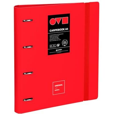 Grafoplás Grafoplas A4-arkivskåp med 4 ringar Polyfoam Carpebook Robust och ultralätt Röd Minimal Enhörning Inkluderar utbyte, avdelare och kuvert Perfekt för att organisera skolmaterial Grafoplás Grafoplas A4-arkivskåp med 4 ringar Polyfoam Carpebook Robust och ultralätt Röd Minimal Enhörning Inkluderar utbyte, avdelare och kuvert Perfekt för att organisera skolmaterial