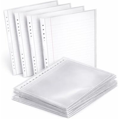 1ABOVE 90 mikron 100-pack extra starka A4-plastplånböcker premium + glasklara polyfickor pappersdokumentfiler (1) 1ABOVE 90 mikron 100-pack extra starka A4-plastplånböcker premium + glasklara polyfickor pappersdokumentfiler (1)