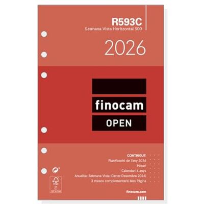 Finocam Årlig ersättning öppen 2026 vecka horisontell vy januari 2026 december 2026 (12 månader) katalanska Finocam Årlig ersättning öppen 2026 vecka horisontell vy januari 2026 december 2026 (12 månader) katalanska