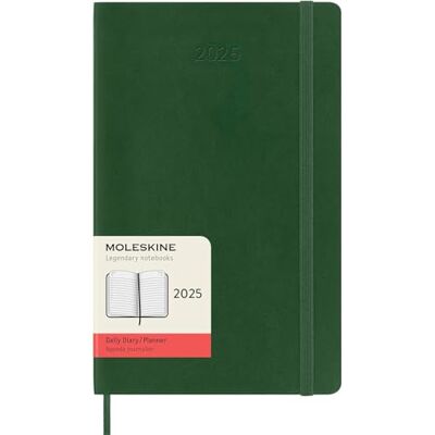 Moleskine AGENDA DIARIA 2025 LARGE VERDE MIRTO TAPA BLANDA Moleskine AGENDA DIARIA 2025 LARGE VERDE MIRTO TAPA BLANDA