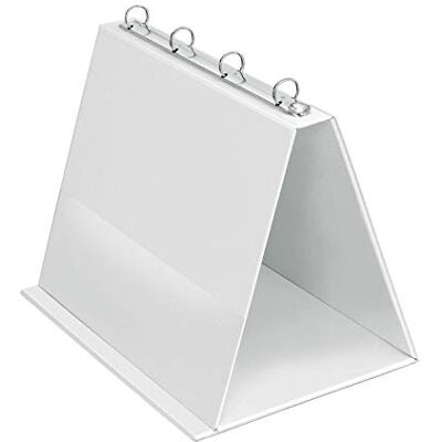 VELOFLEX 4101090 Bordsblädderblock A4, presentation, blädderblock, popup-ringbok, tillverkad av PVC, liggande format, vit, 1 stycke VELOFLEX 4101090 Bordsblädderblock A4, presentation, blädderblock, popup-ringbok, tillverkad av PVC, liggande format, vit, 1 stycke