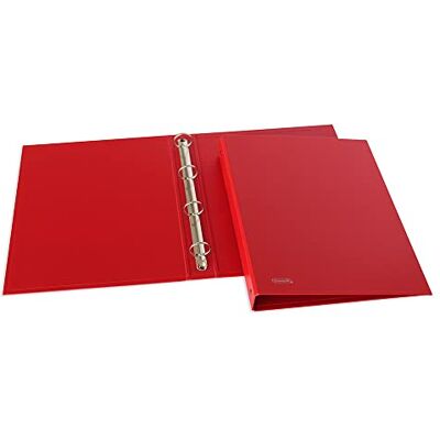 Favorit 22 x 30 cm, 4 runda ringar 30 mm, röd Favorit 22 x 30 cm, 4 runda ringar 30 mm, röd