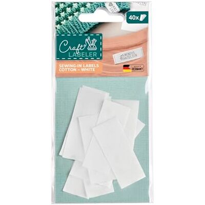 COLOP Craft Labeler påfyllningsetiketter, 40 stycken, av satin, förskurna och inte fransar sig COLOP Craft Labeler påfyllningsetiketter, 40 stycken, av satin, förskurna och inte fransar sig