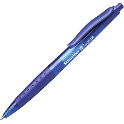 Schneider <135603 Kulspetspenna, Suprimär Pip, Blå, 20 stycken Schneider <135603 Kulspetspenna, Suprimär Pip, Blå, 20 stycken
