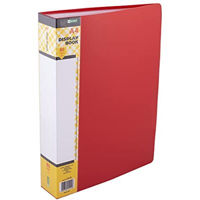 D.RECT Visuell bok PP A4 80 fodral Visapärm Solid presentationsmapp erbjudandemappar röd D.RECT Visuell bok PP A4 80 fodral Visapärm Solid presentationsmapp erbjudandemappar röd