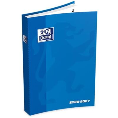 Oxford School skolkalender, motiv 2017–2018 1 tagg per sida 352 sidor 12 x 18 cm blå Oxford School skolkalender, motiv 2017–2018 1 tagg per sida 352 sidor 12 x 18 cm blå