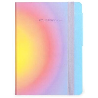 LEGAMI My Notebook, Aura, Special Edition, liten, vit anteckningsbok, i FSC-certifierat papper, 192 sidor, mjukt omslag, elastisk stängning, 9,5 x 13,5 cm LEGAMI My Notebook, Aura, Special Edition, liten, vit anteckningsbok, i FSC-certifierat papper, 192 sidor, mjukt omslag, elastisk stängning, 9,5 x 13,5 cm