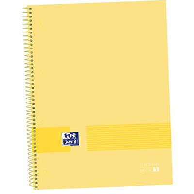 Oxford , A4 anteckningsbok, 5 x 5 rutnät, hårt omslag, mikroperforerad, 80 ark, europeisk bok 1 bananfärg Oxford , A4 anteckningsbok, 5 x 5 rutnät, hårt omslag, mikroperforerad, 80 ark, europeisk bok 1 bananfärg