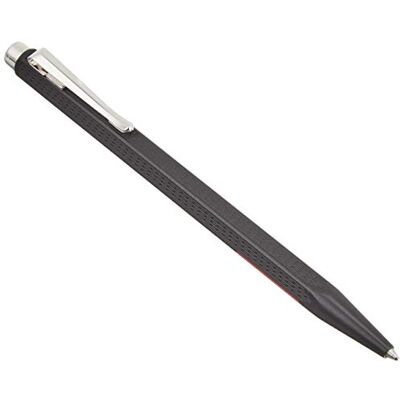 Caran d'Ache Presentset Ecridor kulspetspenna och läderfodral, svart Caran d'Ache Presentset Ecridor kulspetspenna och läderfodral, svart