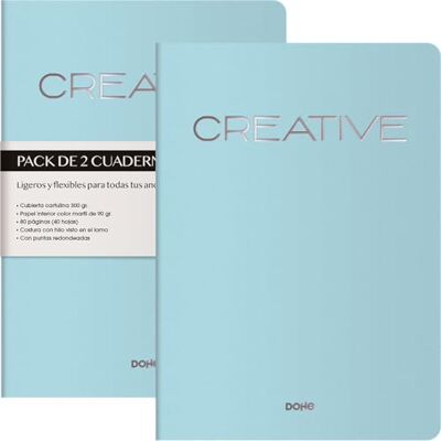 DOHE A4-Häften Med Blanka Sidor CREATIVE (2 St.) DOHE A4-Häften Med Blanka Sidor CREATIVE (2 St.)