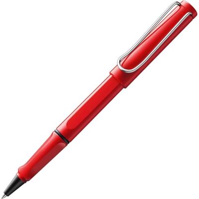 Lamy safari röd kulspetspenna – tidlös klassisk penna med ergonomiskt handtag och linjebredd M, hölje av robust ASA-plast – med kulspetspenna M 63 i blått Lamy safari röd kulspetspenna – tidlös klassisk penna med ergonomiskt handtag och linjebredd M, hölje av robust ASA-plast – med kulspetspenna M 63 i blått