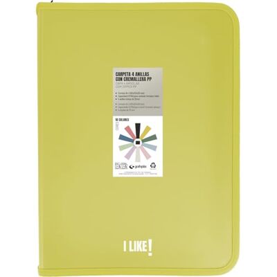 Grafoplás Grafoplas A4-ringpärm med A4+ dragkedjor, gul, 4 ringar 25 mm, inklusive plastkompressor, Like brevpapperskollektion, polypropylenmaterial, perfekt skolmaterial Grafoplás Grafoplas A4-ringpärm med A4+ dragkedjor, gul, 4 ringar 25 mm, inklusive plastkompressor, Like brevpapperskollektion, polypropylenmaterial, perfekt skolmaterial