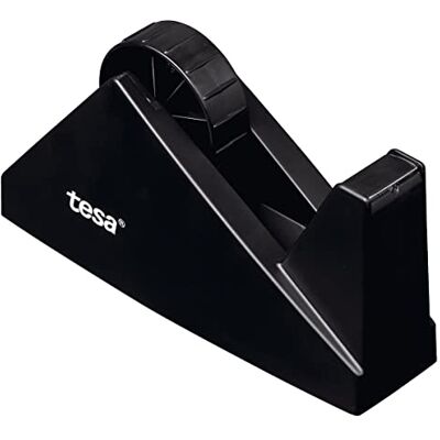 tesa Easy Cut stabil tejpdispenser för skrivbord robust och halkfri svart för 66 m lång x 25 mm bred tejp tesa Easy Cut stabil tejpdispenser för skrivbord robust och halkfri svart för 66 m lång x 25 mm bred tejp