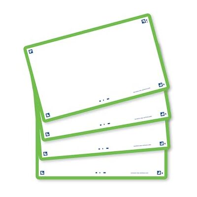 Oxford Flash 2.0 flashkort A7 75 x 125 mm Blanco grön 80 stycken Oxford Flash 2.0 flashkort A7 75 x 125 mm Blanco grön 80 stycken