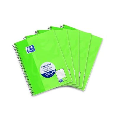 Oxford Hamelin Pappersmärken 384508027 högskoledynor A5 optiskt papper 90 g/m² fodrat laminerat omslag 9 mm 80 ark paket med 5 Oxford Hamelin Pappersmärken 384508027 högskoledynor A5 optiskt papper 90 g/m² fodrat laminerat omslag 9 mm 80 ark paket med 5