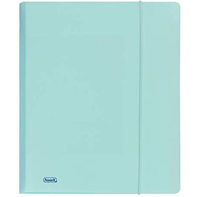 Favorit 400116601 mapp 3 Lembi med elastiskt band P@STEL Inomhus Format 24 x 33 cm Dorso 0-1, Celeste pastell Favorit 400116601 mapp 3 Lembi med elastiskt band P@STEL Inomhus Format 24 x 33 cm Dorso 0-1, Celeste pastell