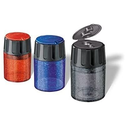 STAEDTLER 5134 pennvässare, 2 hål, blandade färger STAEDTLER 5134 pennvässare, 2 hål, blandade färger