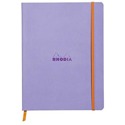Rhodia 117509C anteckningsblock (med mjukt kuvert, linjerat, 80 ark, 19 x 25 cm) iris Rhodia 117509C anteckningsblock (med mjukt kuvert, linjerat, 80 ark, 19 x 25 cm) iris