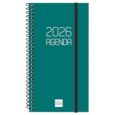 Finocam Kalender med DuoBand 2026 anteckningsblock 1 dag sida januari 2026 december 2026 (12 månader) röd spansk Finocam Kalender med DuoBand 2026 anteckningsblock 1 dag sida januari 2026 december 2026 (12 månader) röd spansk