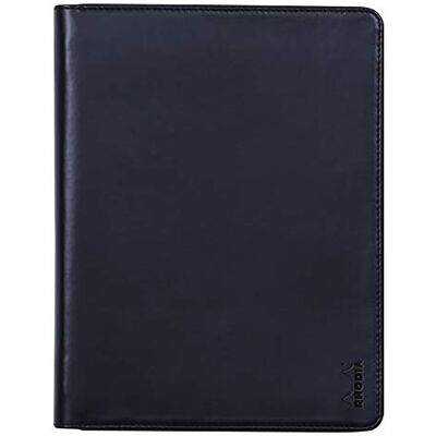 Rhodia 168100C Conférencier Porte-Documents rama Noir pour Bloc-Notes et Carnets A5 ou A5+ Dimensions Fermé 19,5x25,5 cm Pochette pour Tablette Simili Cuir Premium Rhodia 168100C Conférencier Porte-Documents rama Noir pour Bloc-Notes et Carnets A5 ou A5+ Dimensions Fermé 19,5x25,5 cm Pochette pour Tablette Simili Cuir Premium
